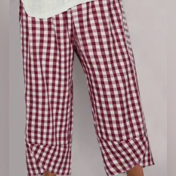 Red and White Checkered Pants - Picture 1 of 3